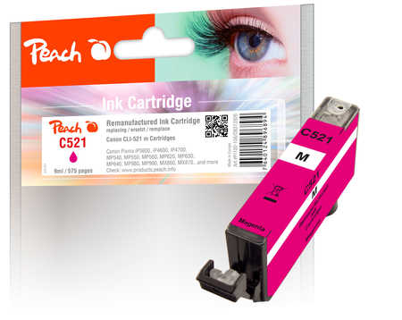Peach  Tintenpatrone magenta kompatibel zu Canon Pixma MP 550