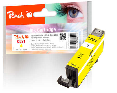 Peach  Tintenpatrone gelb kompatibel zu Canon Pixma MP 550
