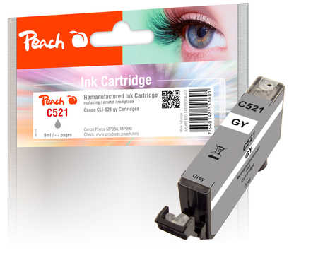 Peach  Tintenpatrone grau kompatibel zu Canon Pixma MP 980