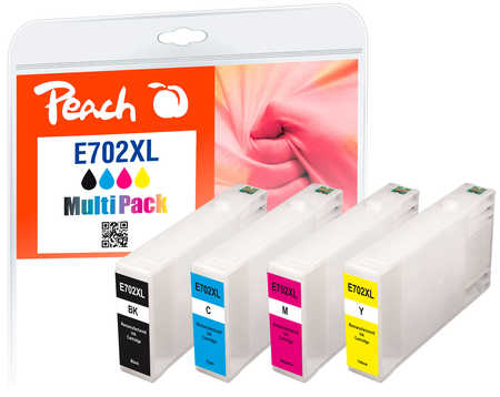 Peach  Spar Pack Tintenpatronen kompatibel zu Epson WorkForce Pro WP-4525 DNF