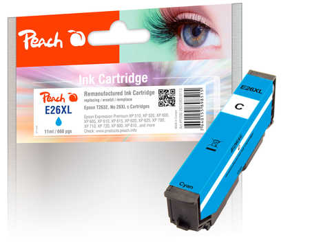 Peach  Tintenpatrone HY cyan kompatibel zu Epson Expression Premium XP-510