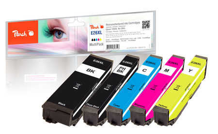 Peach  Spar Pack Tintenpatronen HY kompatibel zu Epson Expression Premium XP-510