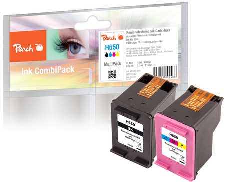 Peach  Spar Pack Druckköpfe kompatibel zu HP DeskJet Ink Advantage 1516