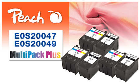 Peach  Spar Pack Plus Tintenpatronen kompatibel zu Epson Stylus 200