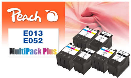 Peach  Spar Pack Plus Tintenpatronen kompatibel zu Epson Stylus Color 850 Series