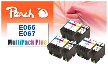 Peach  Spar Pack Plus Tintenpatronen kompatibel zu Epson Stylus C 48