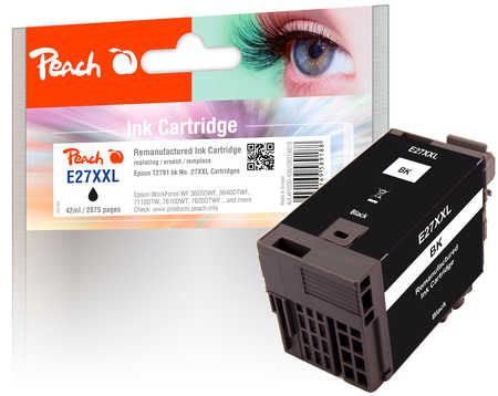 Peach  Tintenpatrone schwarz kompatibel zu Epson WorkForce WF-7615 DWF