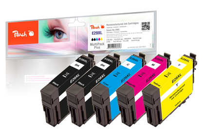 Peach  Spar Pack Plus Tintenpatronen kompatibel zu Epson Expression Home XP-350 Series