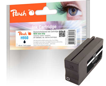 Peach  Tintenpatrone cyan kompatibel zu HP OfficeJet Pro 8600 Plus e-All-in-One