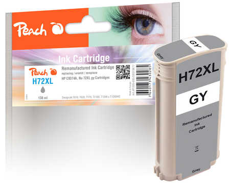 Peach  Tintenpatrone grau kompatibel zu HP DesignJet T 1100 44 Inch