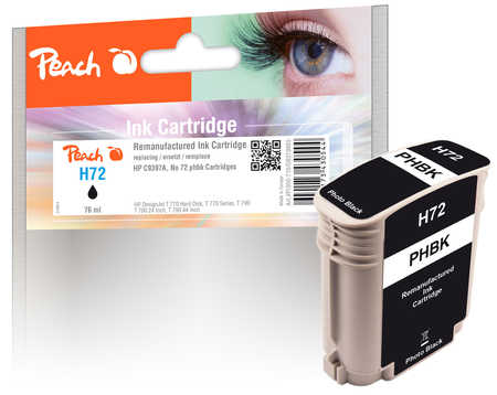 Peach  Tintenpatrone foto schwarz kompatibel zu HP DesignJet T 1100 44 Inch