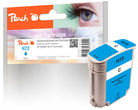 Peach  Tintenpatrone cyan kompatibel zu HP DesignJet T 1100 44 Inch