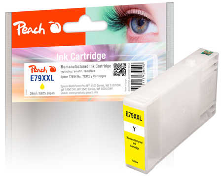 Peach  Tintenpatrone XXL gelb kompatibel zu Epson WorkForce Pro WF-5110 DW