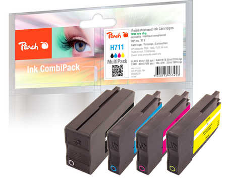 Peach  Spar Pack Tintenpatronen kompatibel zu  HP DesignJet T 520 36 Inch