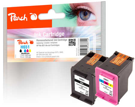 Peach  Spar Pack Druckköpfe kompatibel zu HP DeskJet Ink Advantage 5575