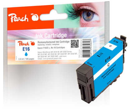 Peach  Tintenpatrone cyan kompatibel zu Epson WorkForce WF-2540 WF