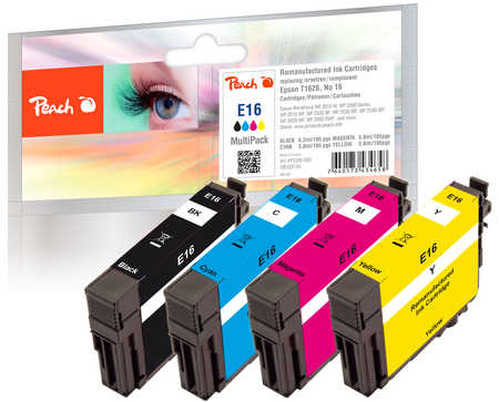 Peach  Spar Pack Tintenpatronen kompatibel zu Epson WorkForce WF-2540 WF