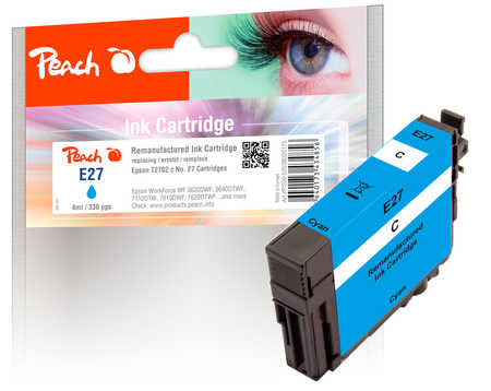 Peach  Tintenpatrone cyan kompatibel zu Epson WorkForce WF-7615 DWF