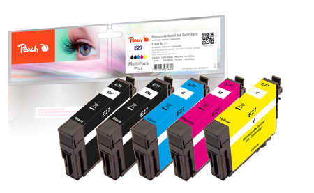 Peach  Spar Pack Plus Tintenpatronen kompatibel zu Epson WorkForce WF-7615 DWF