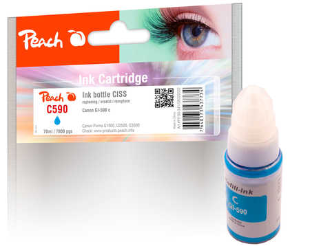 Peach  Tintenbehälter cyan kompatibel zu Canon Pixma G 1510