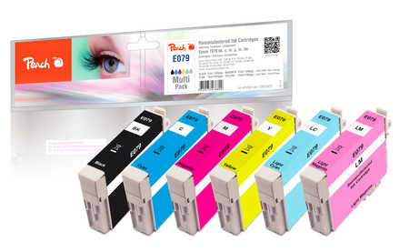 Peach  Spar Pack Tintenpatronen kompatibel zu Epson Stylus Photo 1500 W