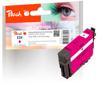 Peach  Tintenpatrone magenta kompatibel zu Epson WorkForce Pro WF-3720 Series