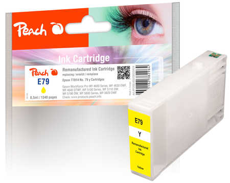 Peach  Tintenpatrone gelb, kompatibel zu Epson WorkForce Pro WF-4640 DTWF