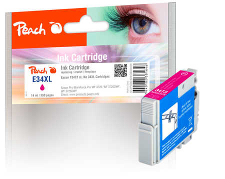 Peach  Tintenpatrone XL magenta kompatibel zu Epson WorkForce Pro WF-3720 Series
