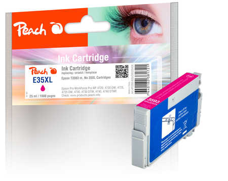 Peach  Tintenpatrone XL magenta kompatibel zu Epson WorkForce Pro WF-4720 DWF