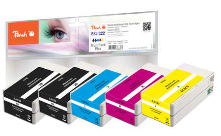 Peach  Spar Pack Plus Tintenpatronen kompatibel zu Epson ColorWorks C 3500