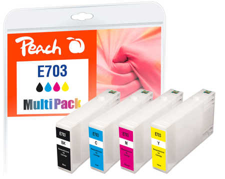 Peach  Spar Pack Tintenpatronen kompatibel zu Epson WorkForce Pro WP-4525 DNF
