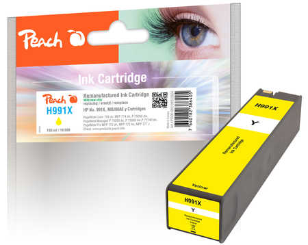 Peach  Tintenpatrone gelb extra HC kompatibel zu HP PageWide Managed P 77740 zs