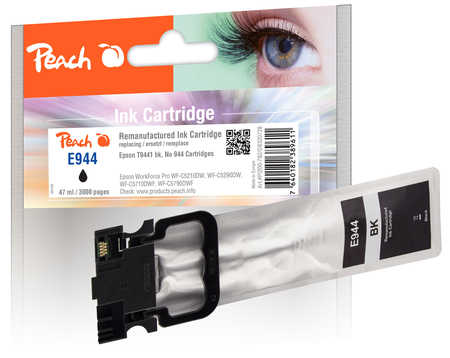 Peach  Tintenpatrone schwarz kompatibel zu Epson WorkForce Pro WFC 5790 DWF