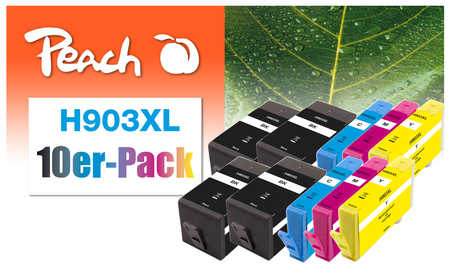 Peach  10er-Pack Tintenpatronen kompatibel zu HP OfficeJet Pro 6860 Series