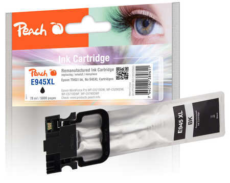 Peach  Tintenpatrone HY schwarz kompatibel zu Epson WorkForce Pro WFC 5290 DW