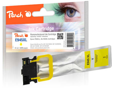 Peach  Tintenpatrone HY gelb kompatibel zu Epson WorkForce Pro WFC 5290 DW