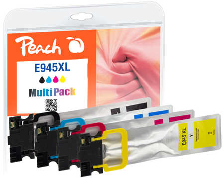 Peach  Spar Pack Tintenpatronen HY kompatibel zu Epson WorkForce Pro WFC 5790 DWF