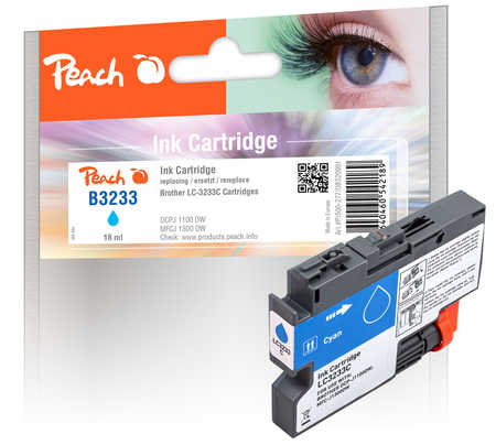 Peach  Tintenpatrone cyan kompatibel zu Brother DCPJ 1100 DW