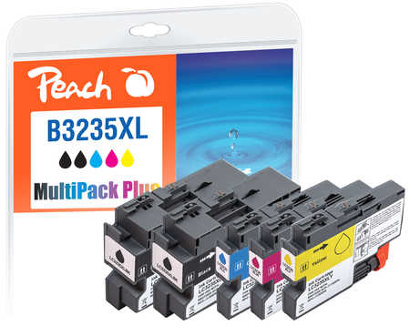 Peach  Spar Plus Pack Tintenpatronen kompatibel zu Brother DCPJ 1100 DW