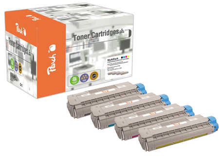 Peach  Spar Pack Tonermodule kompatibel zu OKI C 5550 n MFP
