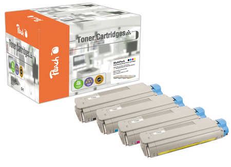 Peach  Spar Pack Tonermodule kompatibel zu OKI C 5600 N