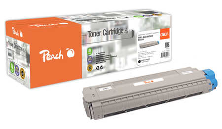Peach  Tonermodul schwarz kompatibel zu OKI C 831 N