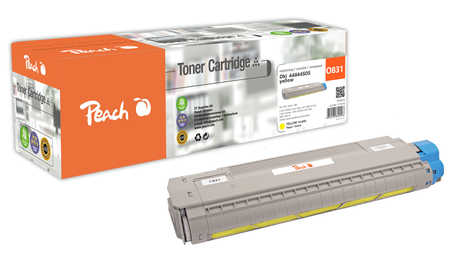 Peach  Tonermodul gelb kompatibel zu OKI C 831 N
