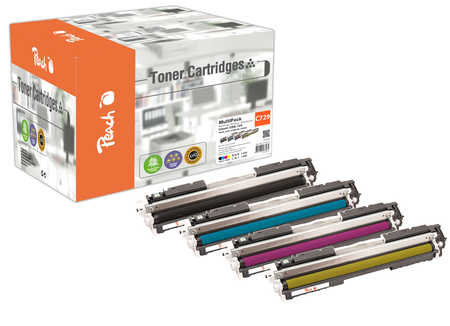 Peach  Spar Pack Tonermodule kompatibel zu Canon iSENSYS LBP-7010 c