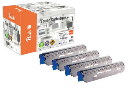Peach  Spar Pack Tonermodule kompatibel zu OKI MC 862 CDXN