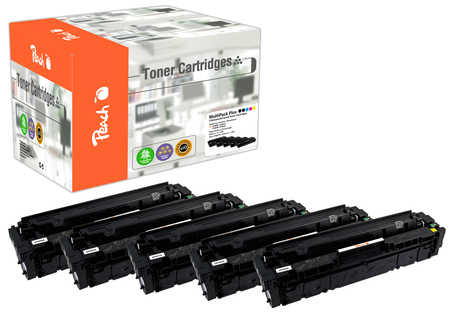 Peach  Spar Pack Plus Tonermodule kompatibel zu HP Color LaserJet Pro MFP M 277 dw