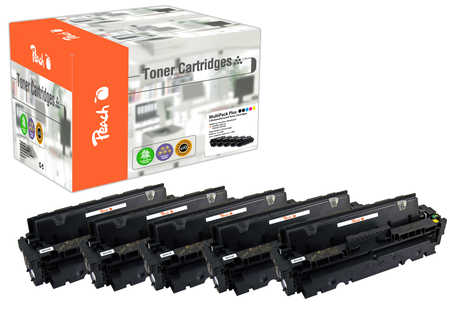Peach  Spar Pack Plus Tonermodule kompatibel zu HP Color LaserJet Pro MFP M 477 fdn