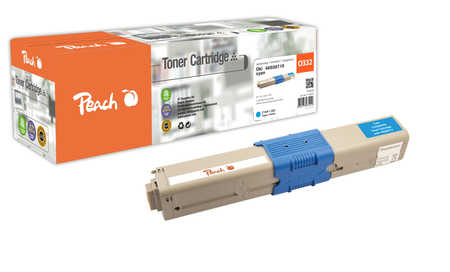 Peach  Tonermodul cyan kompatibel zu OKI MC 363 DNW