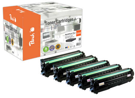 Peach  Spar Pack Plus Tonermodule kompatibel zu Samsung CLP-410 Series