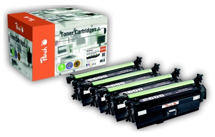 Peach  Spar Pack Tonermodule kompatibel zu HP Color LaserJet CP 5225 DN